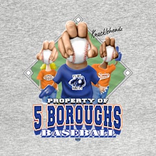 Knucklehead for 5 Boroughs Baseball T-Shirt